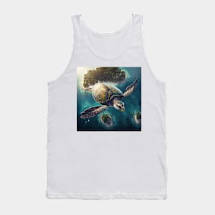 The flying turtle Tank Top